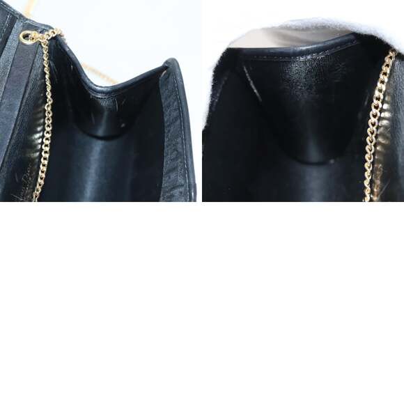 DIOR Trotter Canvas Chain Shoulder Bag Black Gold - Picture 12 of 12